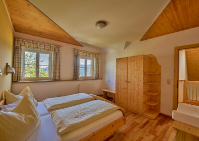 Schlafzimmer in der Ferienwohnung Morgenrot